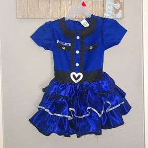 Toddler girl's Police costume/dress up outfit. Size 3T-4T